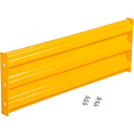 Vestil Manufacturing GR-F3R-BO-3-YL Vestil Bolt-On Style Steel Guard Rail, 3-Rib, 2-1/2L, Yellow image.