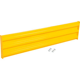 Vestil Manufacturing GR-F3R-BO-6-YL Vestil Bolt-On Style Steel Guard Rail, 3-Rib, 5-1/2L, Yellow image.