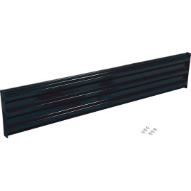 Vestil Bolt-On Style Steel Guard Rail 3-Rib 6-1/2L Black