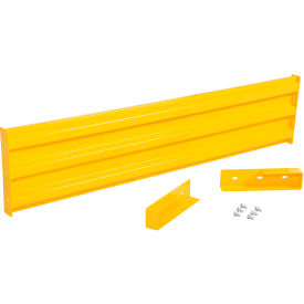 Steel Traffic Machinery Guard Rail Drop In Style 6'L Yellow