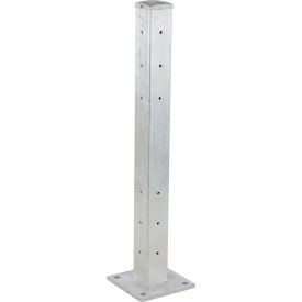 Steel Structural Guard Rail Post 42""H Galvanized