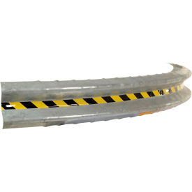 Bolt-On Curved Steel Guard Rail 10'L x 75-1/2"" Radius Galvanized