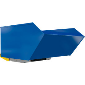 Vestil Steel Heavy Duty H-Style Bump & Dump Hopper 1 Cu. Yd. 6000 lb. Capacity Blue 
