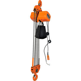 Vestil H-2000 Economy Chain Hoist with Chain Container 10000 lb. Capacity 15 Lift 110/220V 