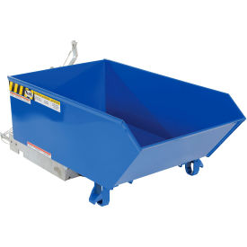 Light Duty H-Style Low Profile Self Dumping Hopper, 1/4 Cu. Yd., 2000 lb. Cap., Blue view 2