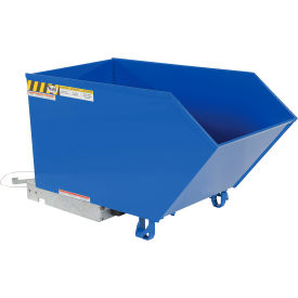 Heavy Duty H-Style Low Profile Self Dumping Hopper, 1/2 Cu. Yd., 6000 lb. Cap., Blue view 2