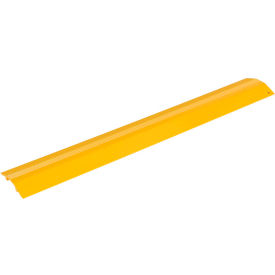Vestil Manufacturing HCR-48-Y Extruded Aluminum Hose & Cable Crossover, Yellow, 48" x 7-1/8" x 1-1/16" image.