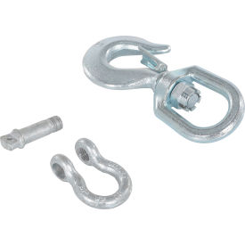 Steel Swivel Hook with Shackle, 7/8'' Diameter, 4000 lb Capacity view 2
