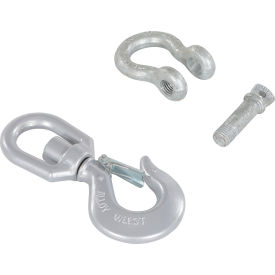 Steel Swivel Hook with Shackle, 1'' Diameter, 6000 lb. Capacity view 2