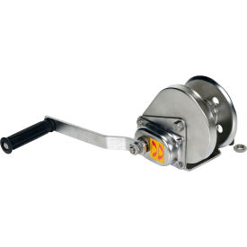 Vestil Stainless Steel Hand Winch 1200 Lb. Capacity Silver 