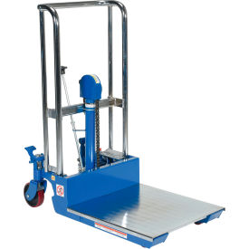 Vestil Steel Portable Welded Hydraulic Hefti-Lift 36"L x 23"W x 55"H 880 lb. Capacity 