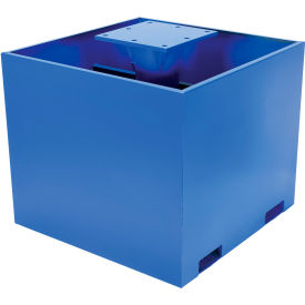 Steel Empty Concrete Base, 36" Height for JIB Crane Models, Blue view 2