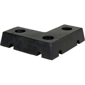 Molded Dock Bumper L-Shape 18Wx18H Black