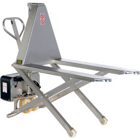 Stainless Steel DC Powered Tote Lift, 2000 lb Capacity, 26-3/4"W x 63"L view 2