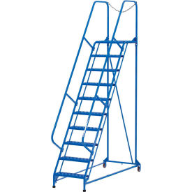 Vestil Manufacturing LAD-MM-10-G Maintenance Ladder - 10 Step Grip-Strut - LAD-MM-10-G image.