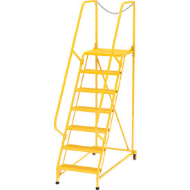 Maintenance Ladder - 7 Step Perforated - Yellow