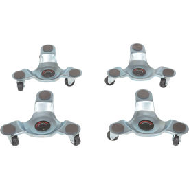 Steel Leg Dolly, Polypropylene Swivel Wheels, 300 lb. Capacity, Set of 4 view 2
