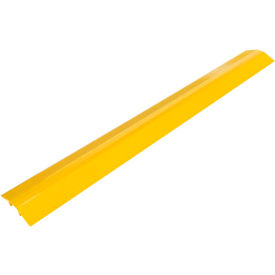 Vestil Manufacturing LHCR-72-Y Extruded Aluminum Hose & Cable Crossover, Yellow, 71-7/8" x 9-1/8" x 1-1/2" image.