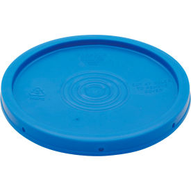 High Density Polyethylene Standard Lid For 3.5, 5 & 6 Gallon Pails, Blue view 2