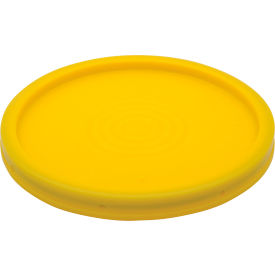 High Density Polyethylene Standard Lid For 3.5, 5 & 6 Gallon Pails, Yellow view 2