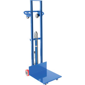 Steel Lite Load Lift With Foot Pump and Fixed Wheels, 29-3/4"L x 20-1/16"W x 66-11/16"H view 2