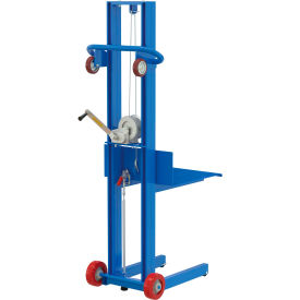 Vestil Manufacturing LLW-202058-FWFL Steel Construction Lite Load Lift LLW-202058-FWFL - Winch Operation with Floor Locks image.