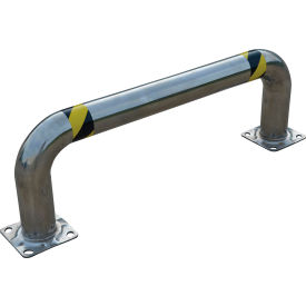 Stainless Steel Low Profile Rack Guard 48"" L x 16"" H x 4-1/2"" Dia