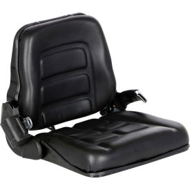 Universal Vinyl Fork Truck Seat with Belt, Black view 2