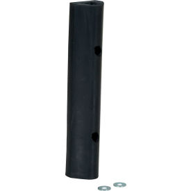 Extruded Fender Bumper Half Oval 12Wx1-7/8H Black