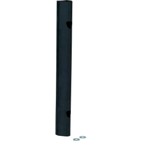 Extruded Fender Bumper Half Oval 18Wx1-7/8H Black