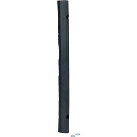 Extruded Fender Bumper Half Oval 24Wx1-7/8H Black