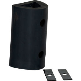 Extruded Fender Bumper Half Oval 12Wx6-5/16H Black