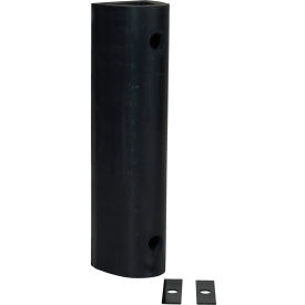 Extruded Fender Bumper Half Oval 24Wx6-5/16H Black