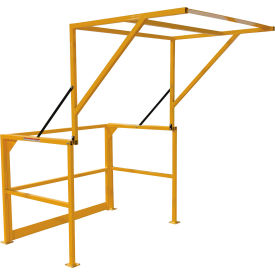 Steel Mezzanine Safety Gate, 68-1/2"W x 79-5/16"D x 80-1/16"H view 2