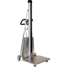 Vestil Stainless Steel DC Powered Work Positioner 34"L x 24-1/2"W x 71"H 330 lb. Capacity 