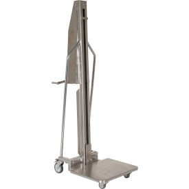Vestil Stainless Steel Manual Work Positioner 34"L x 24-1/2"W x 76"H 440 lb. Capacity 