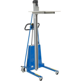 Vestil Steel DC Powered Work Positioner 35-1/2"L x 23-5/8"W x 79-1/2"H 550 lb. Capacity 
