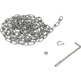 Carbon Steel Double Loop Coil Chain with Hanger, 15'L Chain view 2