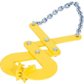 Vestil Double Scissor Pallet Puller 4"Jaw Opening 5000 lb. Pulling Capacity Steel Yellow 