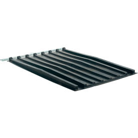 Polyethylene Heavy Duty D-Style Hopper Lid For 1 Cu. Yd. Hoppers, Black view 2