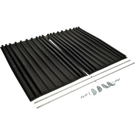 Polyethylene Heavy Duty D-Style Hopper Lid For 3 Cu. Yd. Hoppers, Black view 2