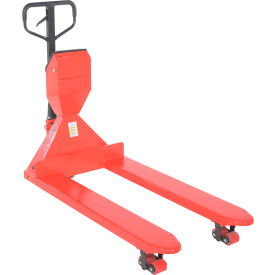 Low Profile Pallet Truck with Scale, 5000 lb Capacity, 27-1/2"W x 48"L Forks view 2