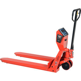 Vestil Low Profile Pallet Truck with Scale and Printer 5000 lb. Cap. 27-1/2"W x 48"L Forks 