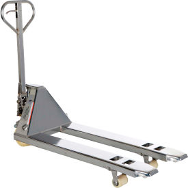 Vestil Manufacturing PM5-2048-SS Stainless Steel Pallet Truck PM5-2048-SS - 5500 Lb. Capacity 21-1/2 x 45 image.