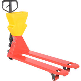 Vestil Manufacturing PM5-2048-UP-001 Pallet Truck, 61-3/16"L x 20"W, 5500 lb. Capacity, Red Yellow image.