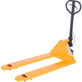 Steel Pallet Truck with Brake, 5500 lb Capacity, 27"W x 48"L Forks view 2