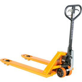 Ergonomic Power Assist Pallet Truck, 5000 lb Capacity, 27"W x 48"L Forks view 2