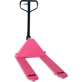 Pallet Truck, 5500 lb. Capacity, 27"W x 48"L Forks, Pink view 2