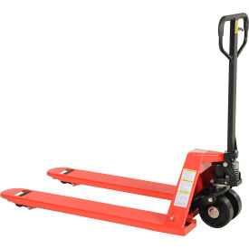 Pallet Truck with Steel Wheels, 5500 lb Capacity, 27"W x 48"L Forks view 2