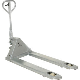 Vestil Pallet Truck Galvanized Steel 5500 lb. Capacity 27"W x 48"L Forks 